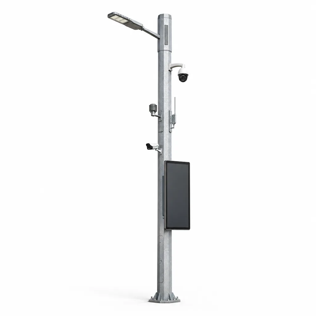 Multifunctional Smart Pole Platform with Edge Gateway Controller