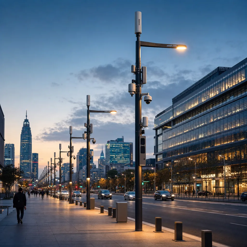 Multifunctional Smart Pole Platform with Edge Gateway Controller