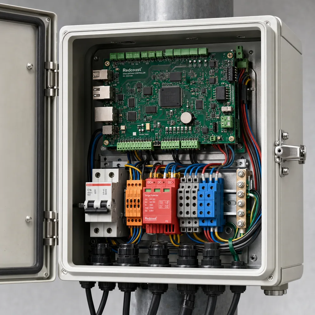 Multifunctional Smart Pole Platform with Edge Gateway Controller