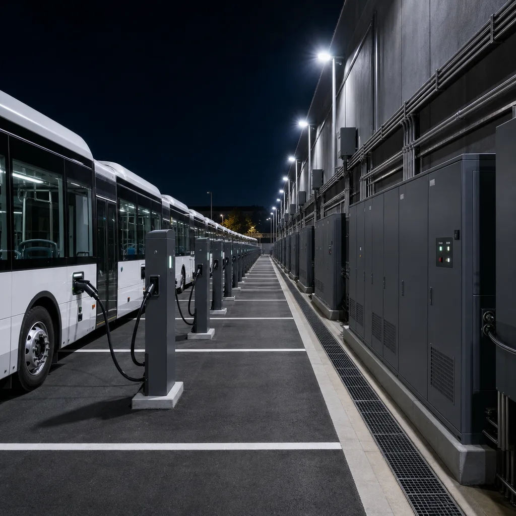 Electric Bus Depot Charging & Smart Charge Management System