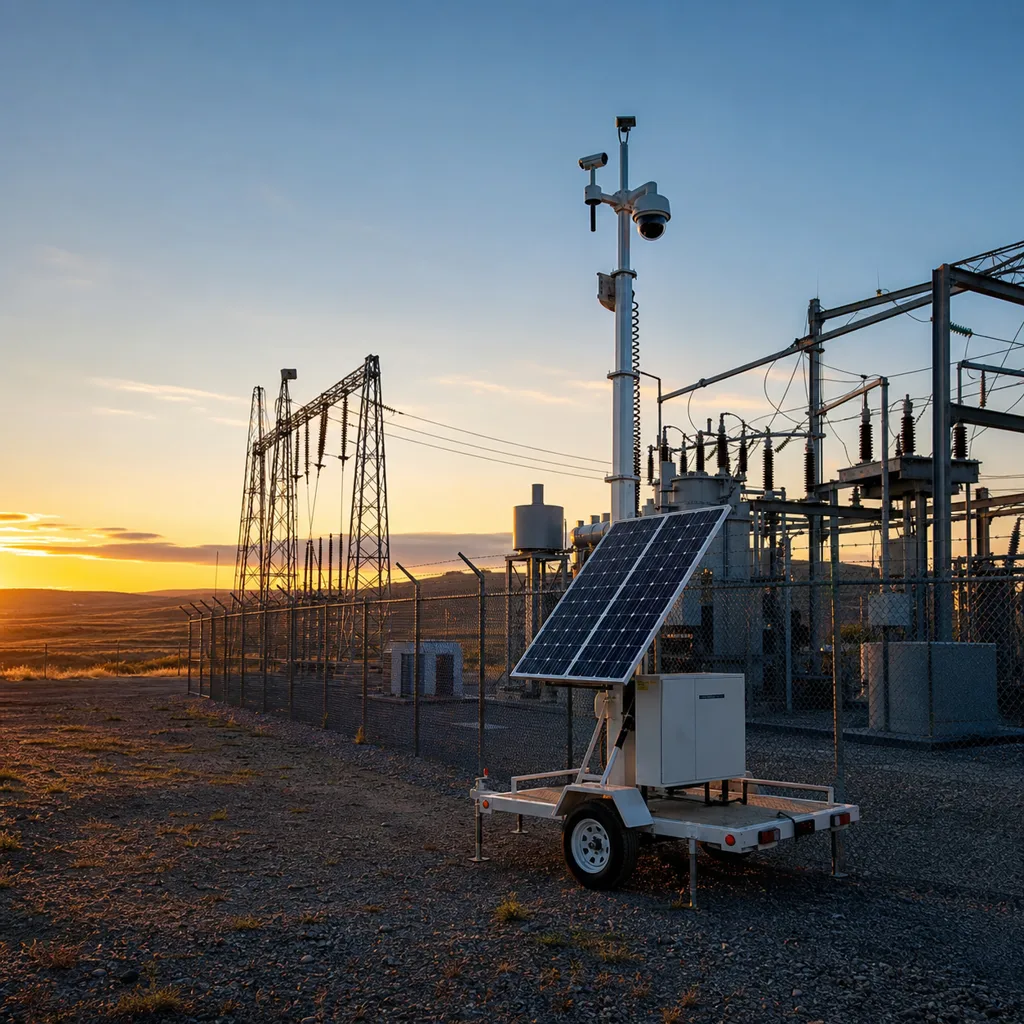 Off-Grid Solar-Powered AI Surveillance Tower