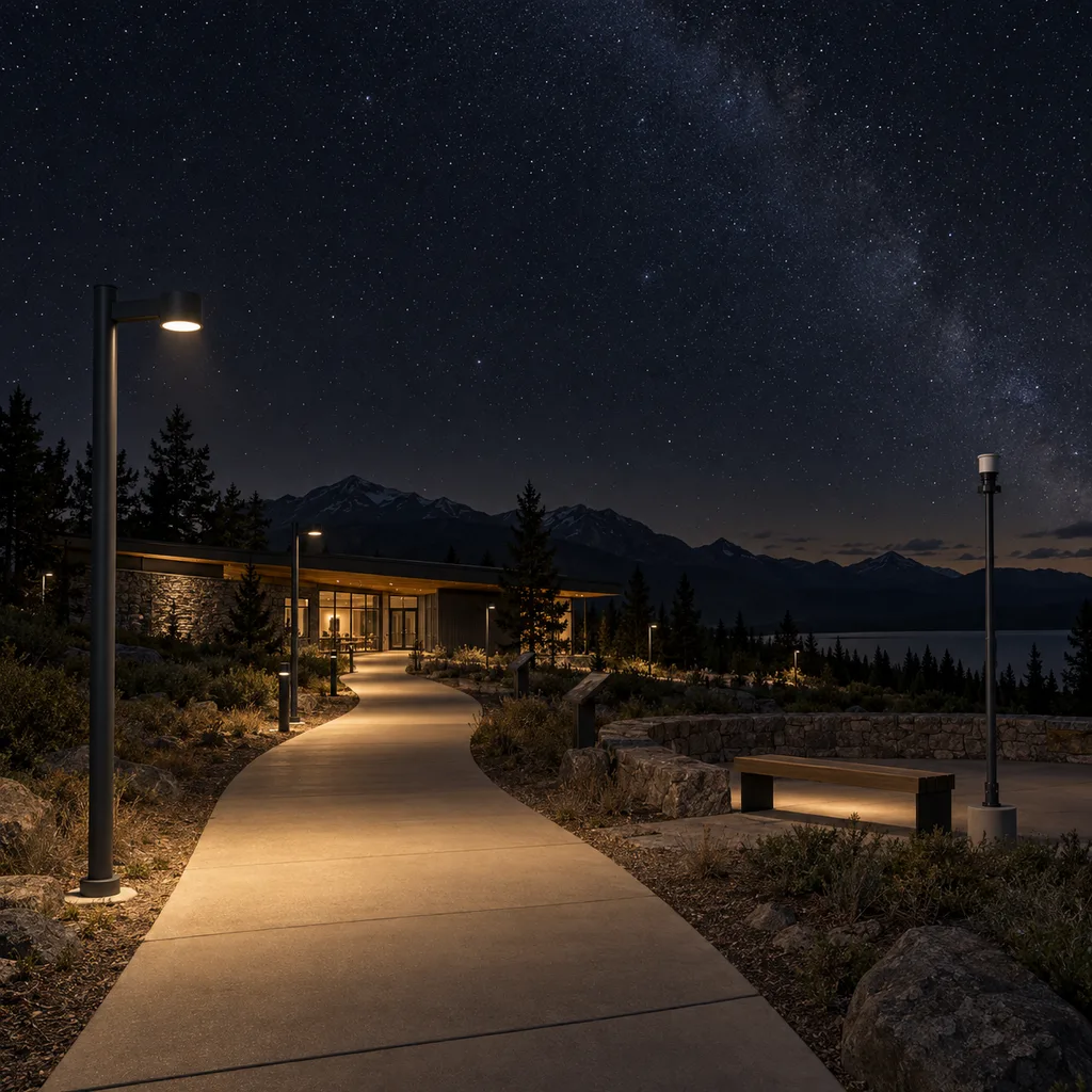 Dark Sky Protection Kit with SQM Monitoring, Shielded Lighting and Management Platform