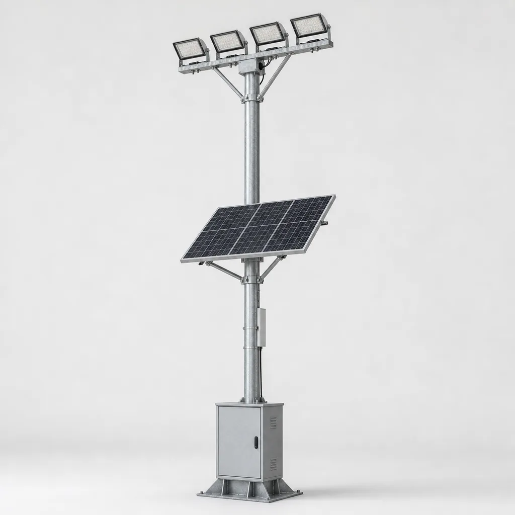 Off-Grid Solar Smart High-Mast & Area Flood Lighting System