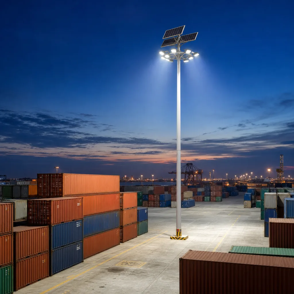 Off-Grid Solar Smart High-Mast & Area Flood Lighting System
