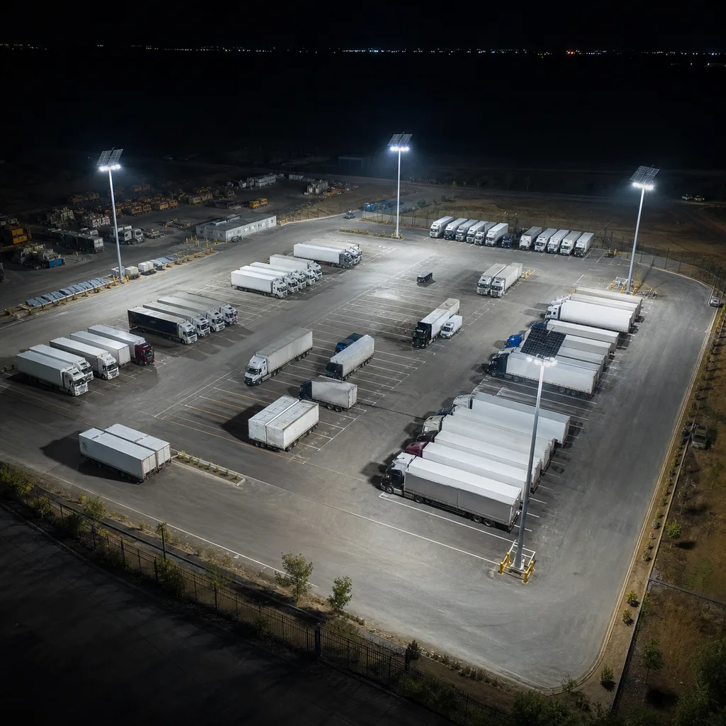 Off-Grid Solar Smart High-Mast & Area Flood Lighting System