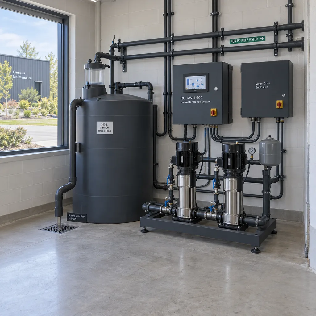 RC-RWH-600 Smart Rainwater Harvesting and Irrigation Water Supply System