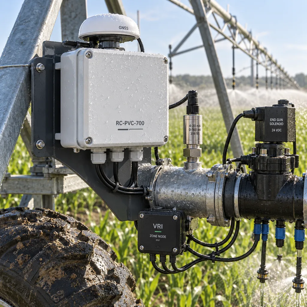 Center Pivot Irrigation Remote Monitoring, Control & Variable Rate Irrigation (VRI) Retrofit System