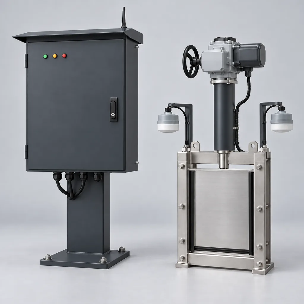 Grid-Powered Smart Stormwater Detention & Outlet Gate Control Station