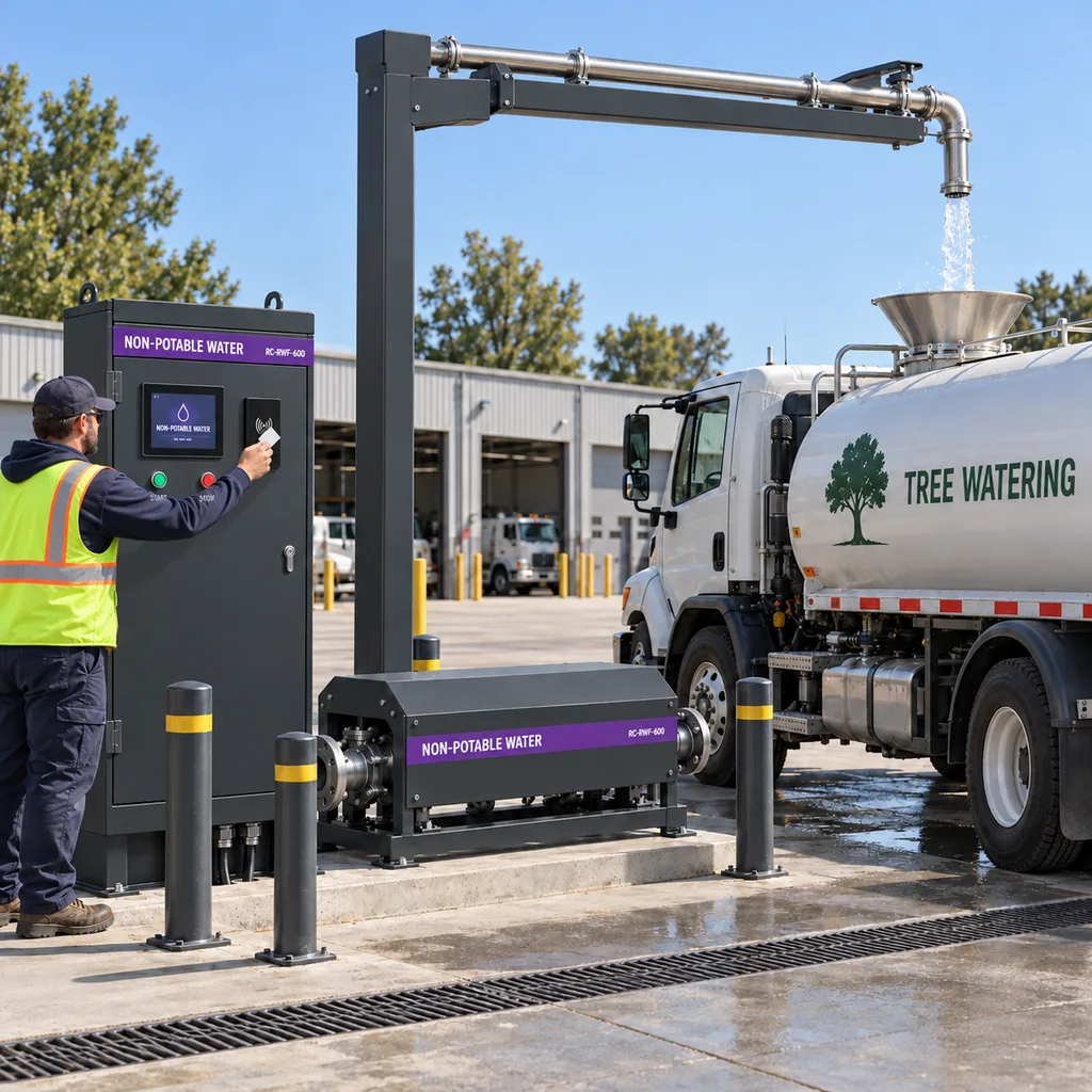 Smart Reclaimed Water Tanker Filling Station with RFID Access