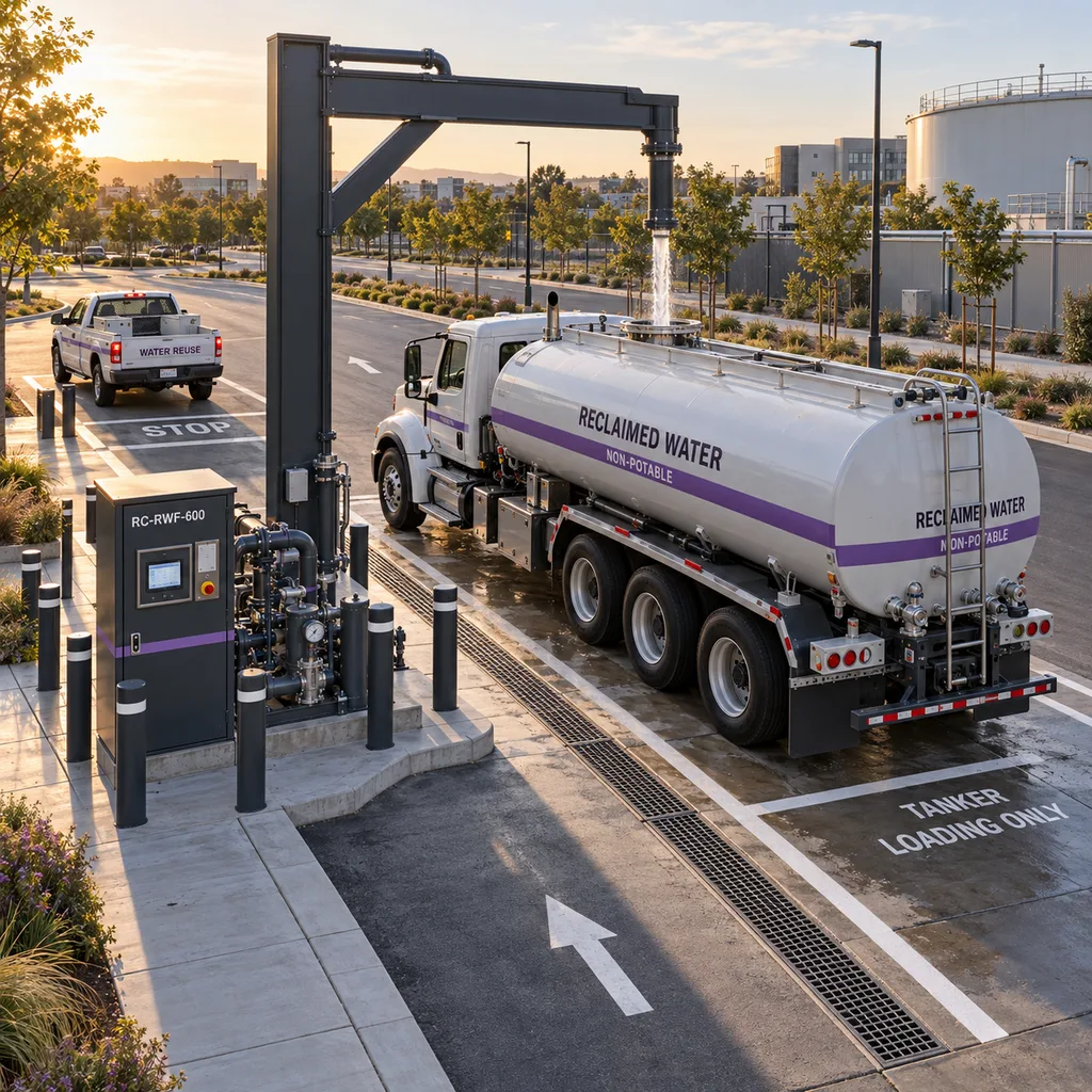 Smart Reclaimed Water Tanker Filling Station with RFID Access