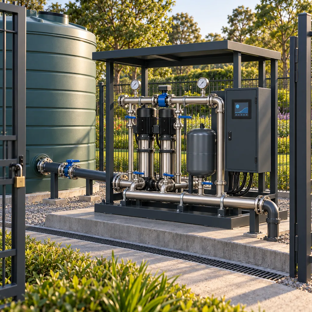 Smart Irrigation Booster Pump Station with VFD Control — RC-IBS-700