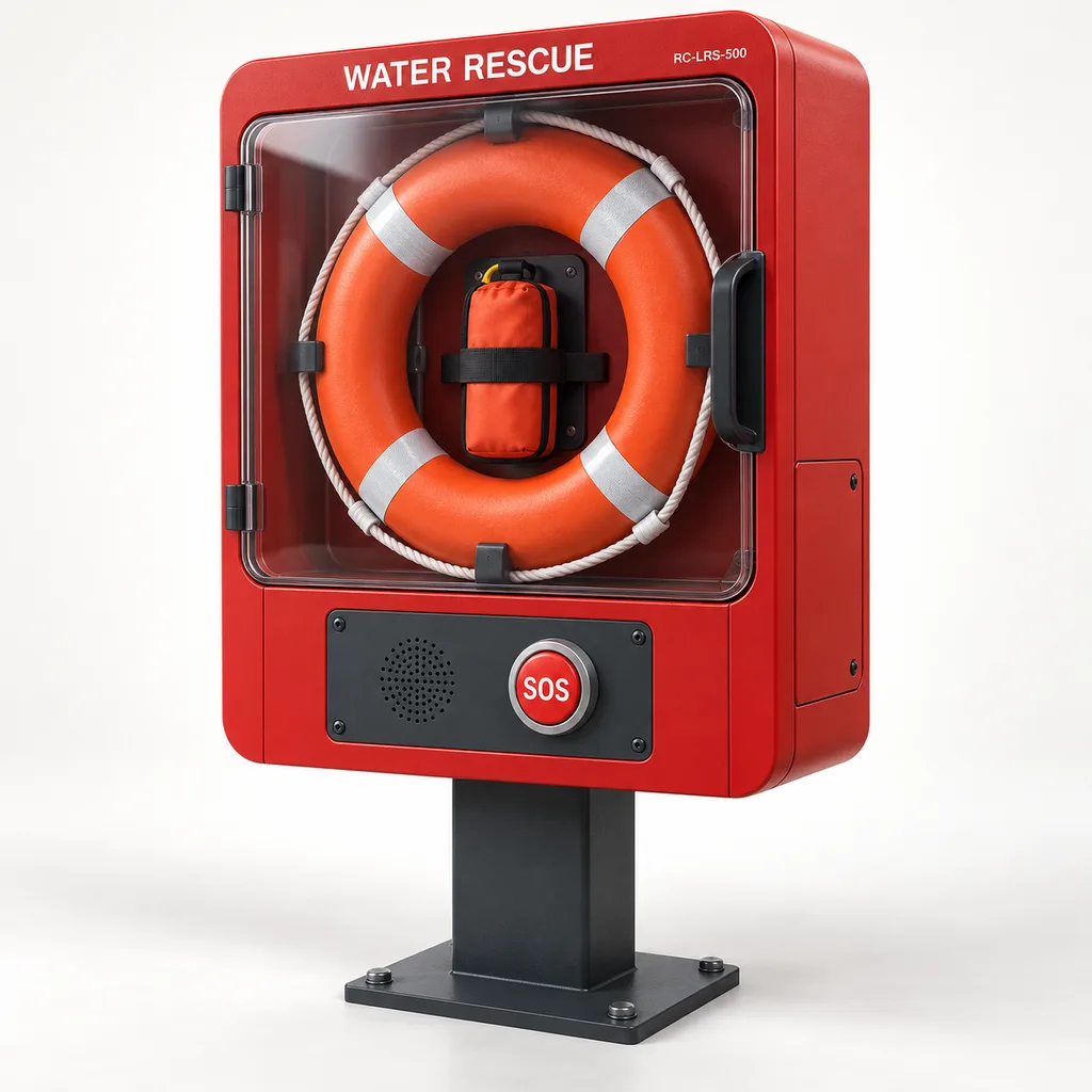 Smart Lifebuoy Cabinet & Waterfront Rescue Equipment Monitoring Station