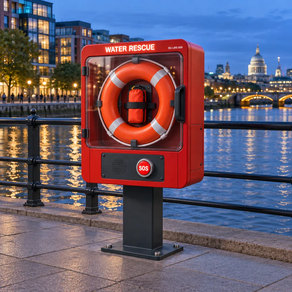 Smart Lifebuoy Cabinet & Waterfront Rescue Equipment Monitoring Station
