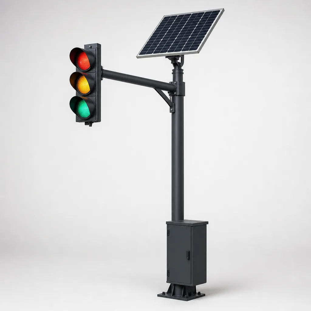Off-Grid Solar Smart Traffic Signal System