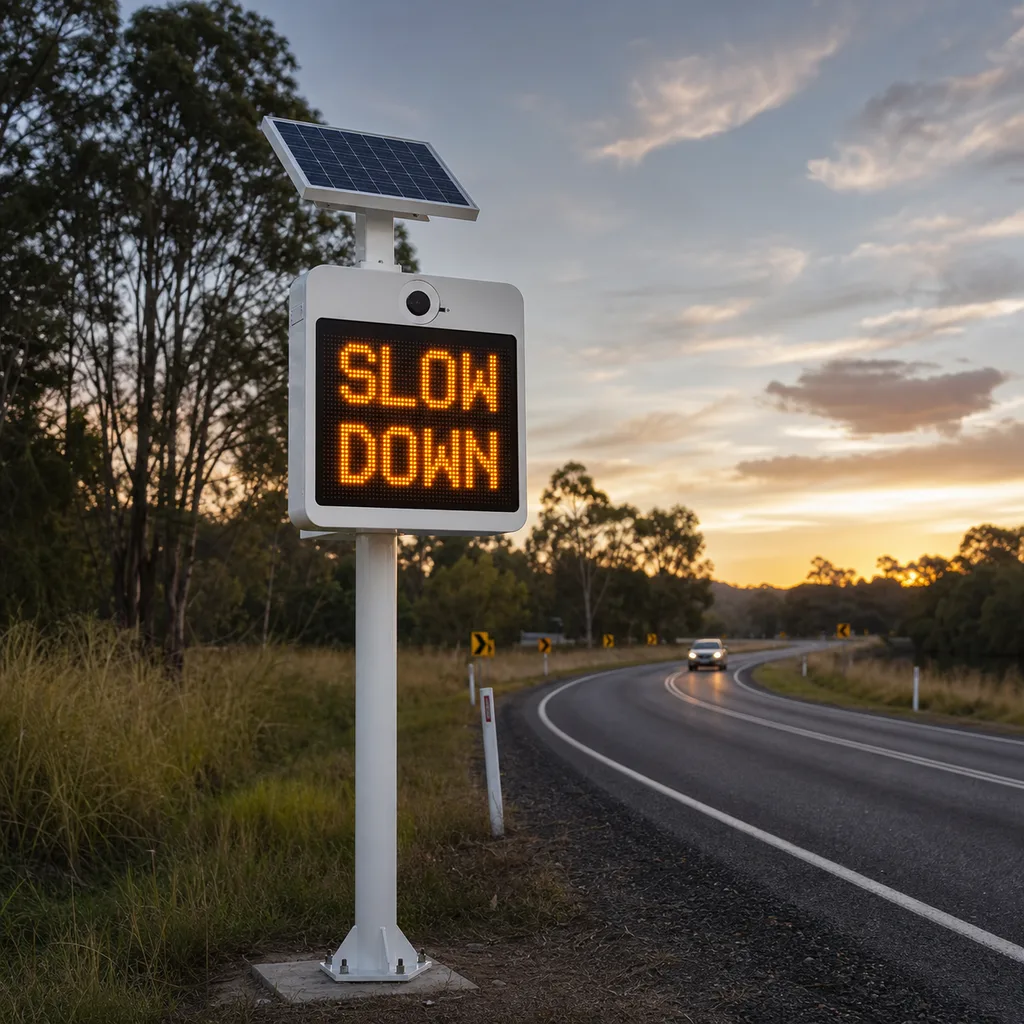 Off-Grid Solar Smart Radar Speed Feedback Sign