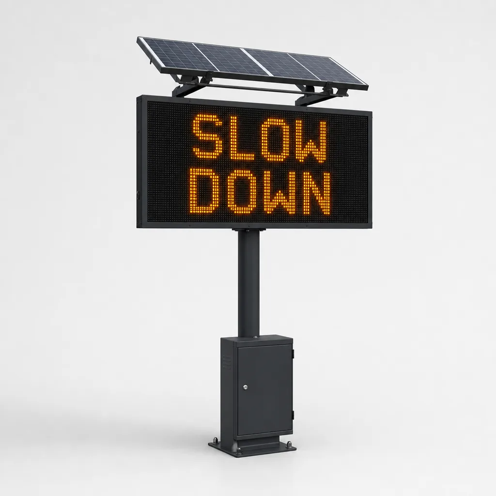 Off-Grid Solar Variable Message Sign (Full-Matrix Dynamic Information Board)