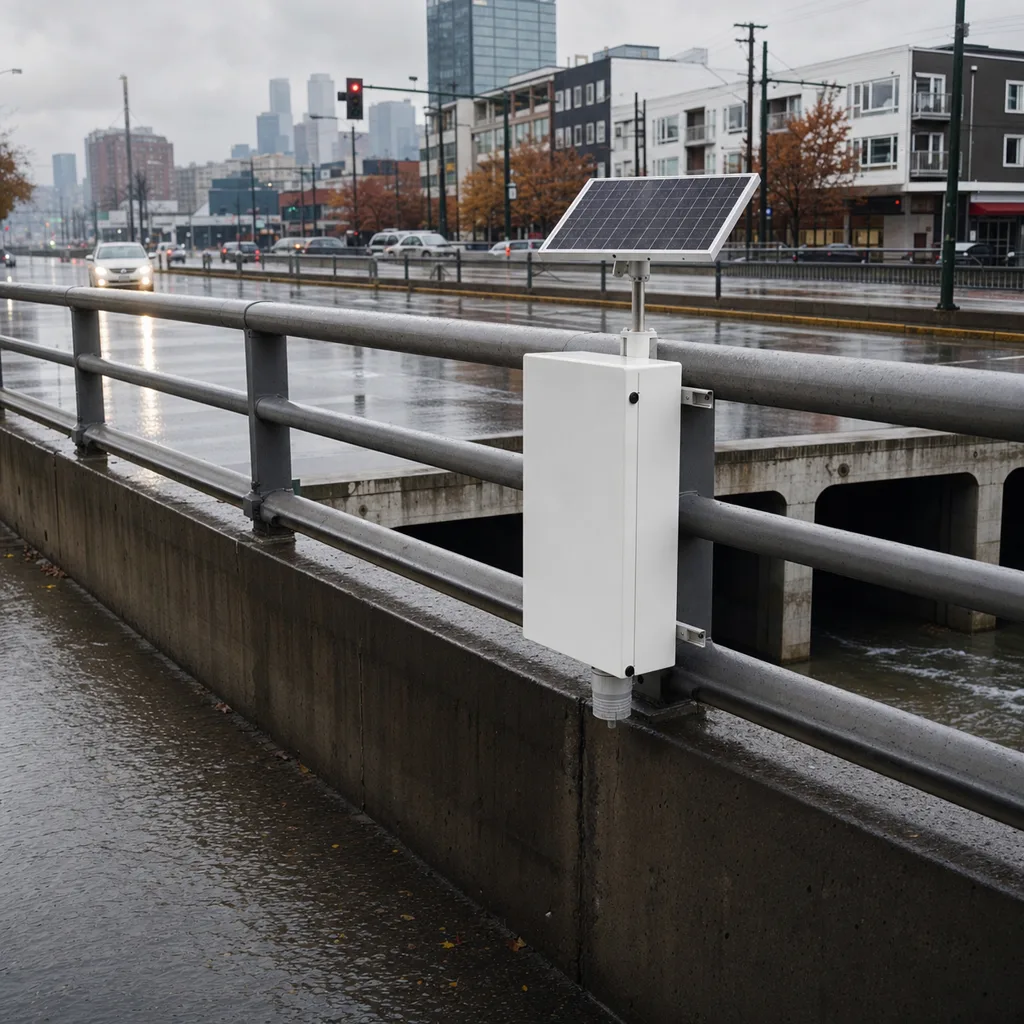 Off-Grid Solar Flood Early Warning & Hydrological Monitoring Station