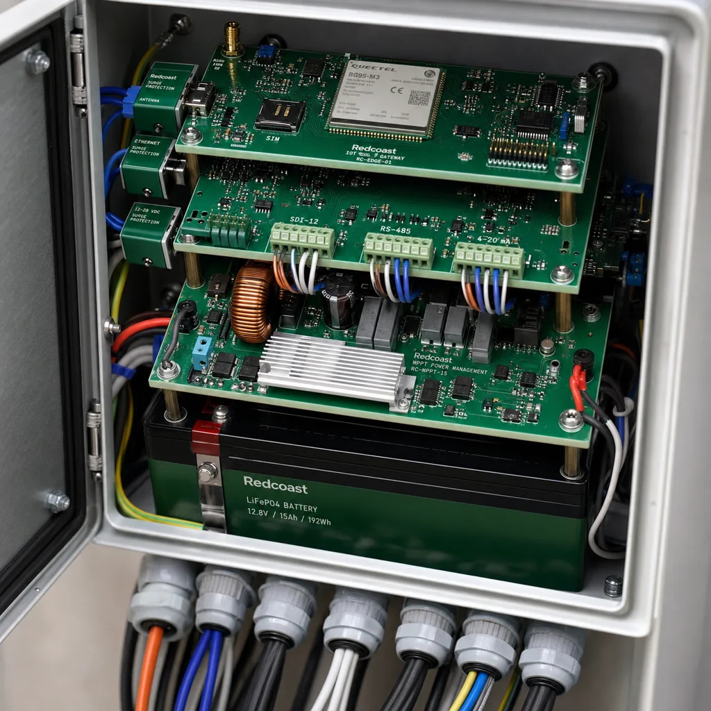 Off-Grid Solar Flood Early Warning & Hydrological Monitoring Station