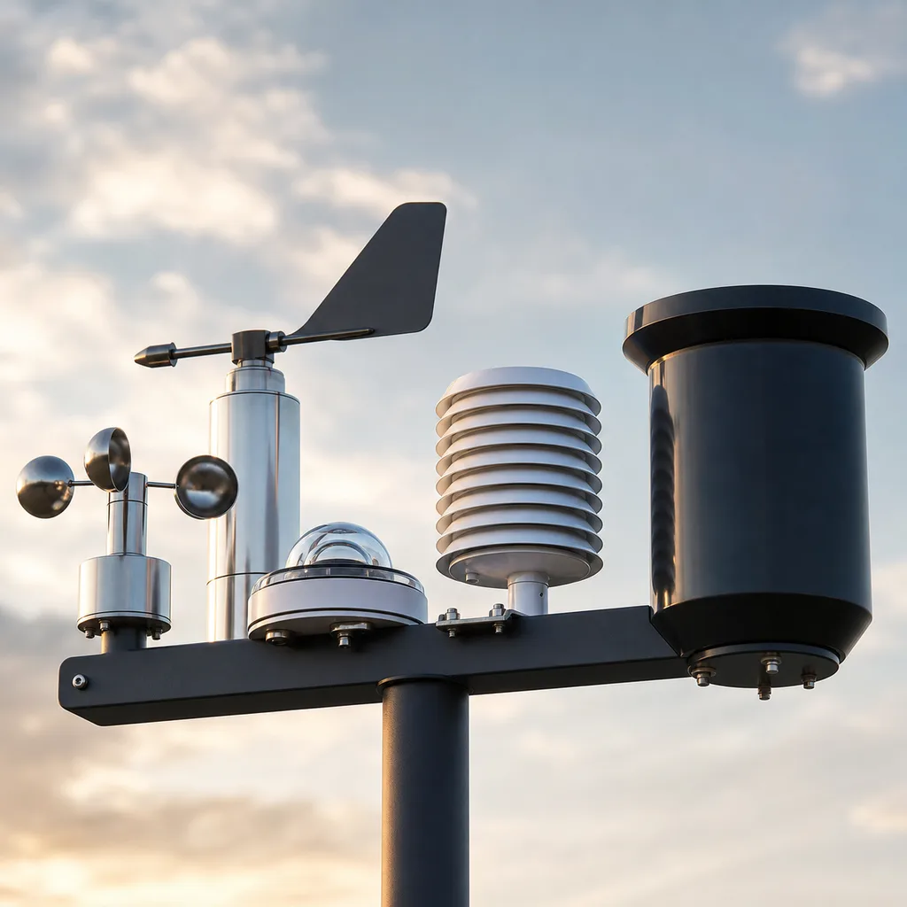 Off-Grid Solar Automatic Weather Station (AWS) — WMO-Class Multi-Parameter Meteorological Monitoring Mast