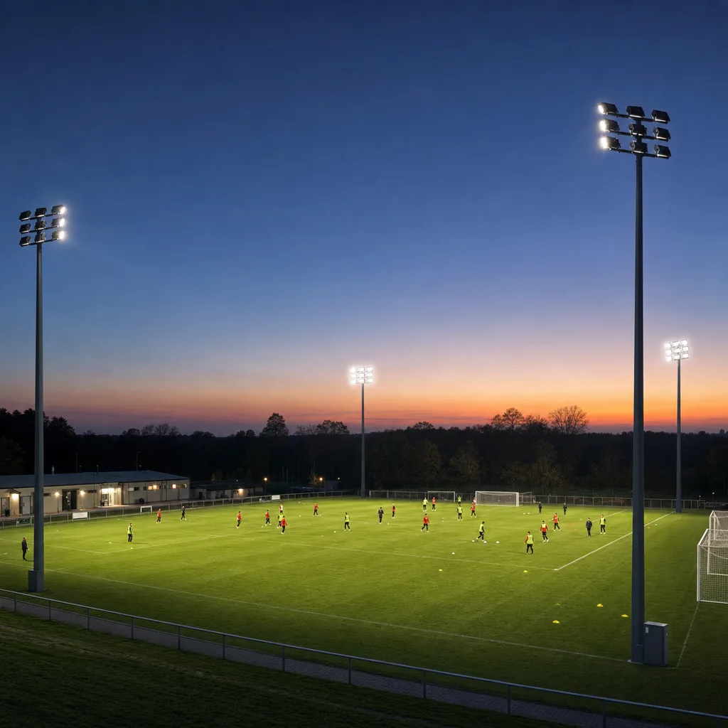 Smart Grid-Powered Sports Field LED Floodlighting System