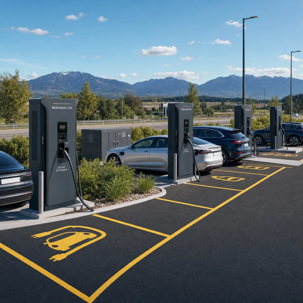 Grid-Powered DC Fast EV Charging Station (60–360 kW)
