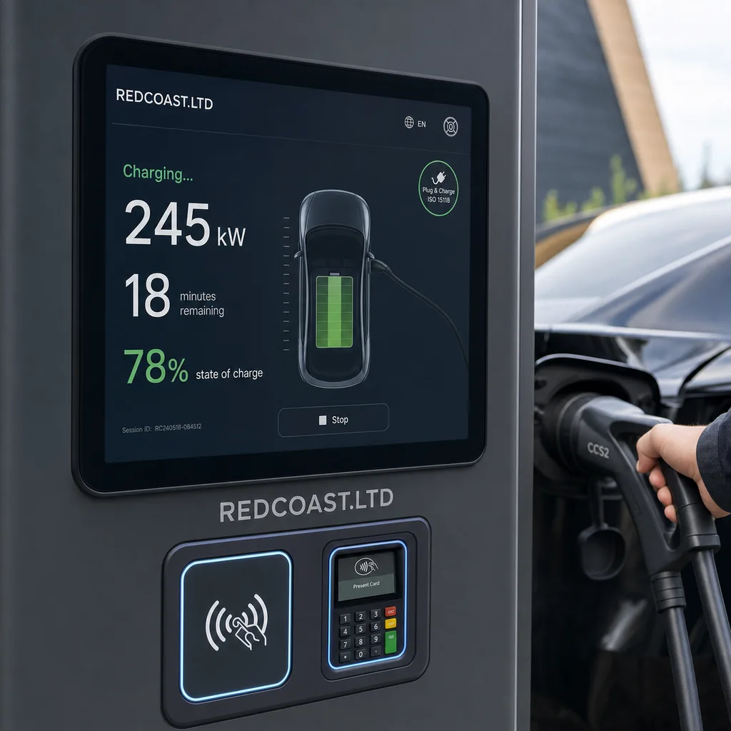 Grid-Powered DC Fast EV Charging Station (60–360 kW)