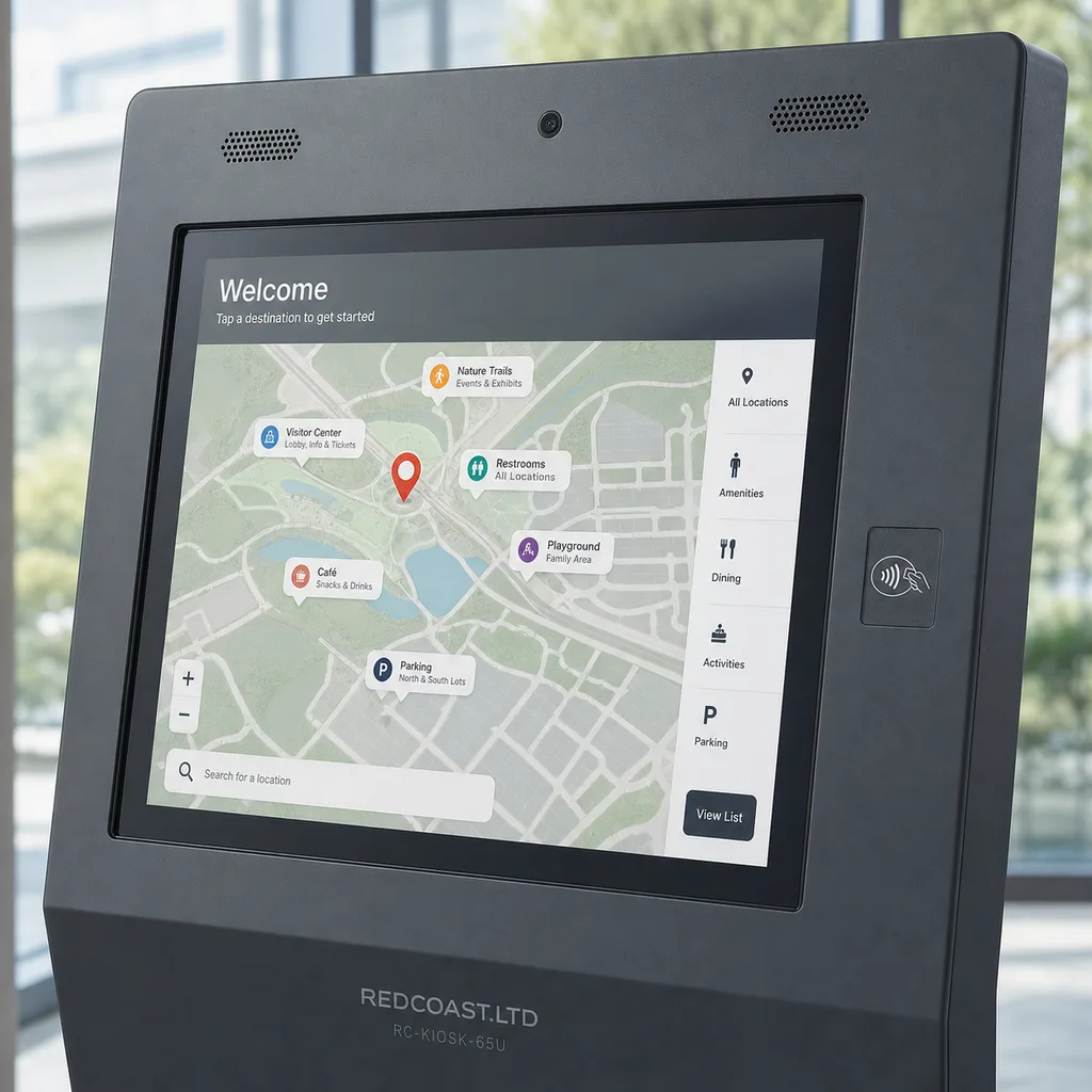 Grid-Powered Outdoor Smart City Interactive Information Kiosk