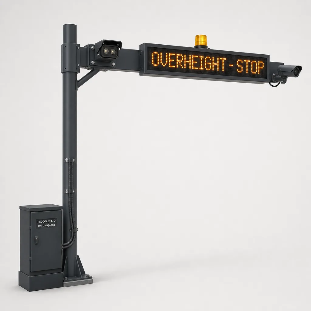 Grid-Powered Over-Height Vehicle Detection and Warning System for Low Bridges and Tunnels (OHVDS)