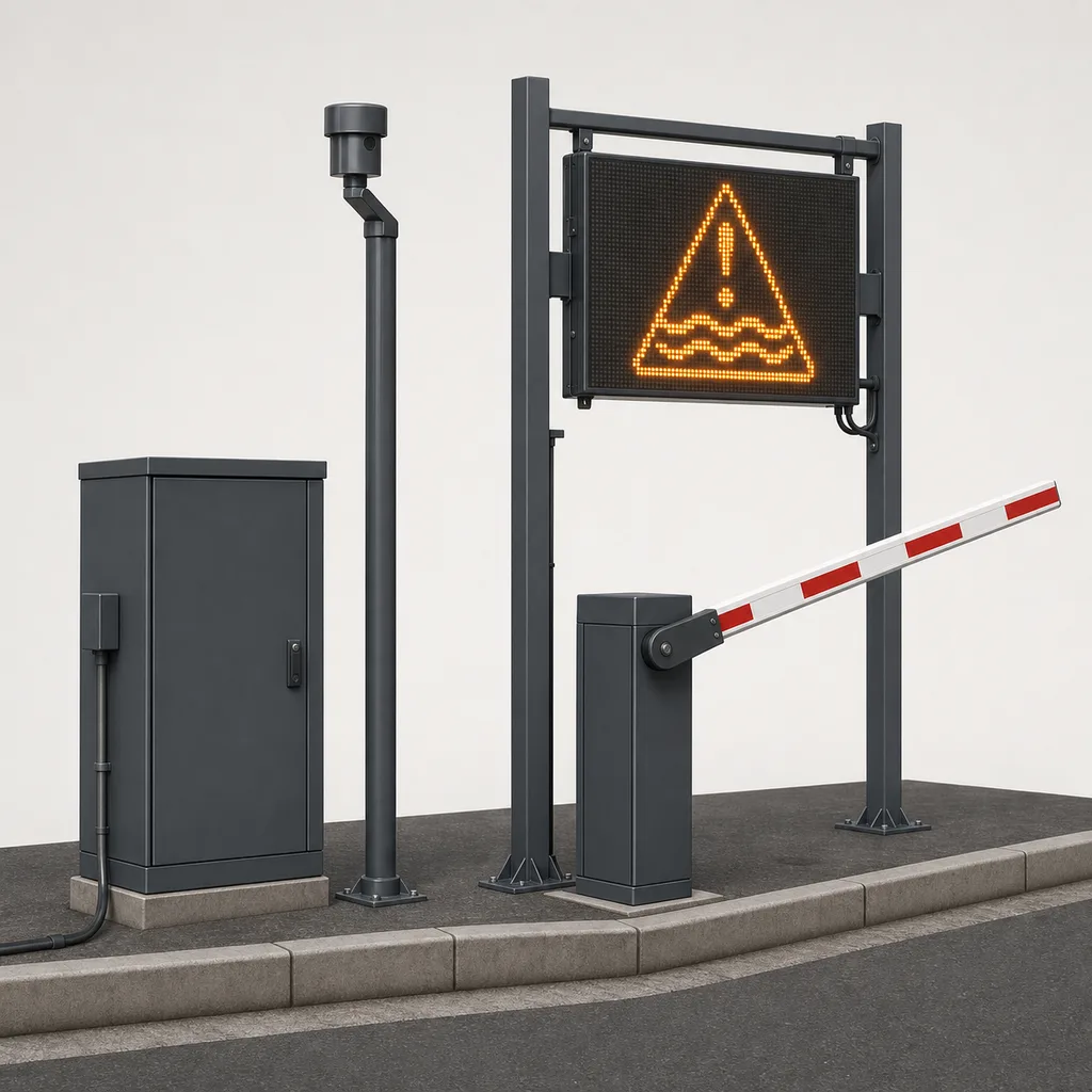 Underpass & Low-Lying Road Flood Warning and Automatic Barrier System