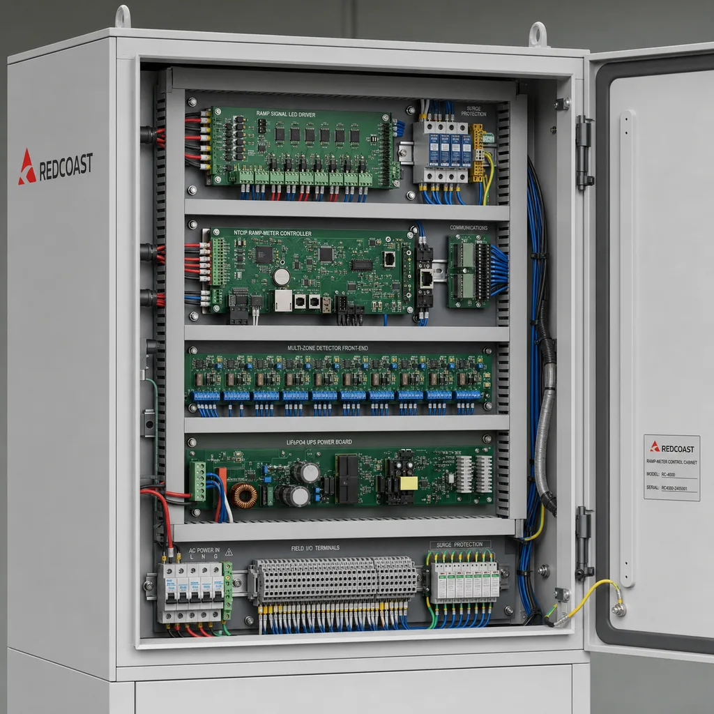 Grid-Powered Ramp Metering System (Freeway On-Ramp Signal Control)