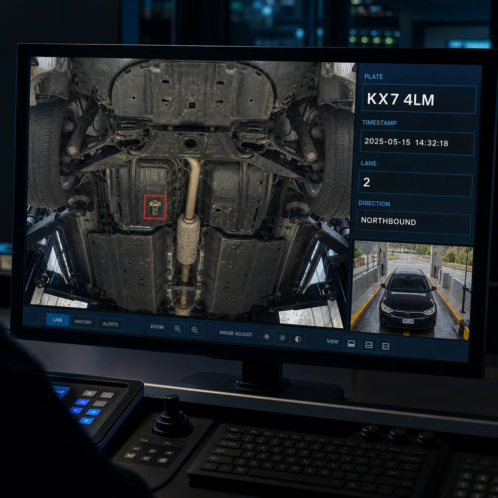 Under Vehicle Surveillance & Inspection System (UVSS/UVIS) with ANPR