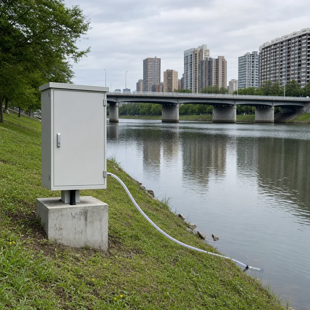 Grid-Powered Online Water Quality Monitoring Micro-Station for Rivers, Reservoirs & Outfalls