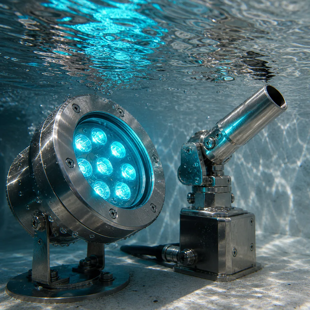 Musical Fountain Show Control & Underwater Lighting System (DMX512/Art-Net, Grid-Powered)