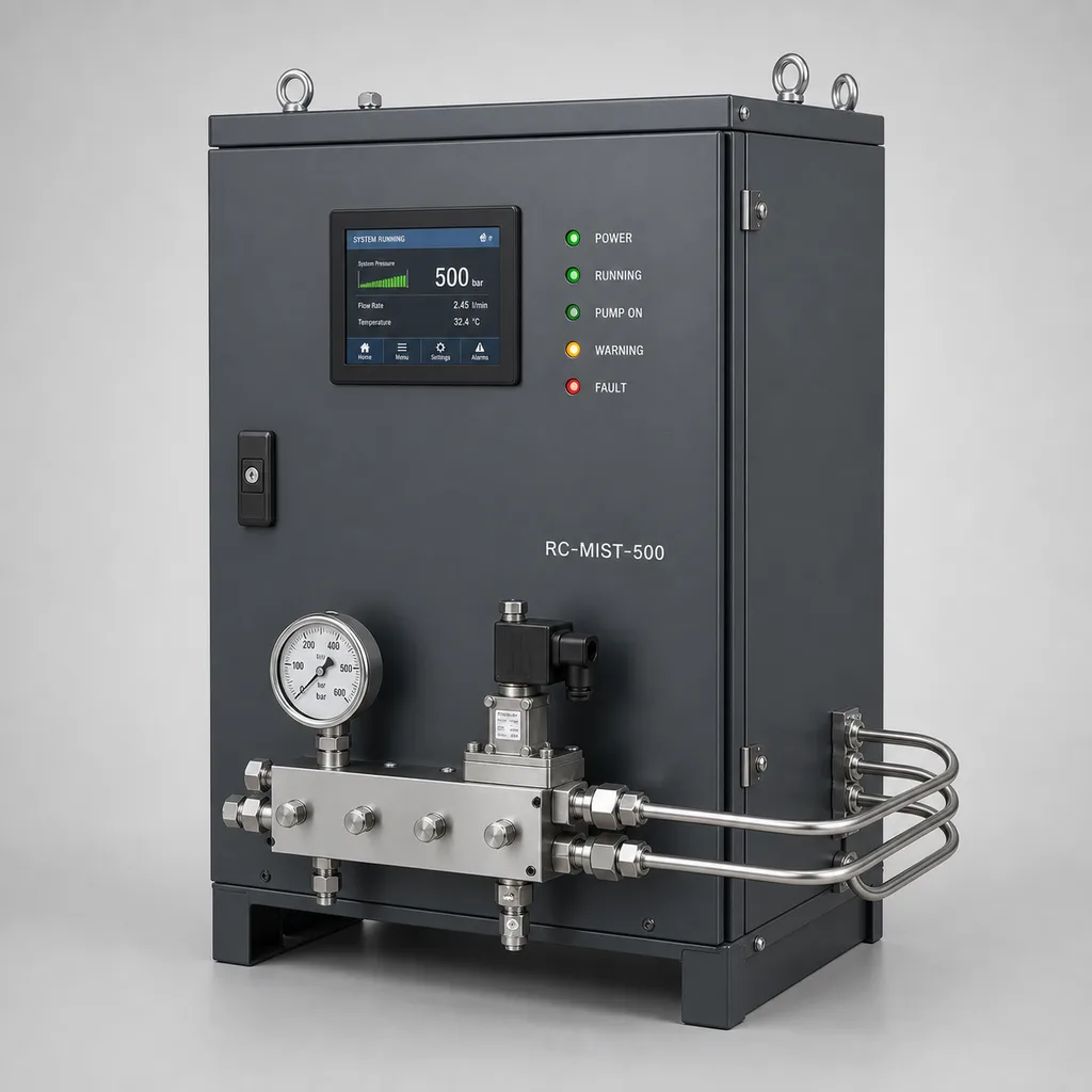 Smart High-Pressure Misting & Outdoor Cooling System for Public Spaces (Urban Heat Mitigation)