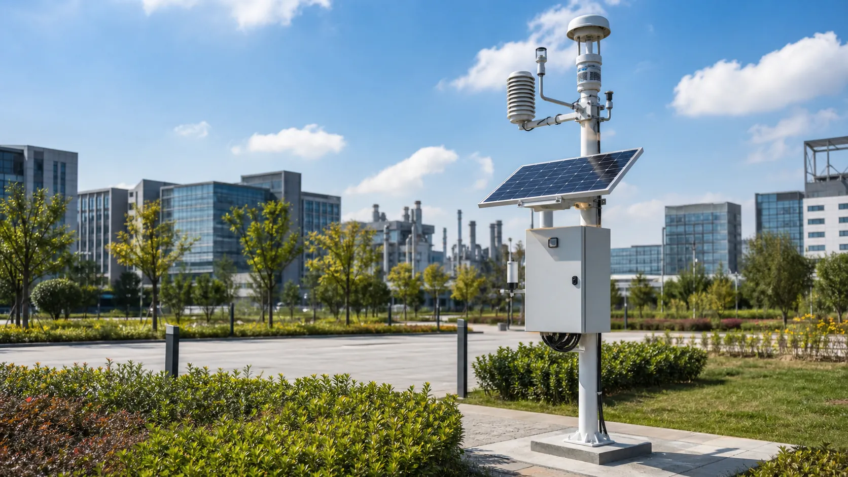 Outdoor IoT monitoring infrastructure for city and industrial environments